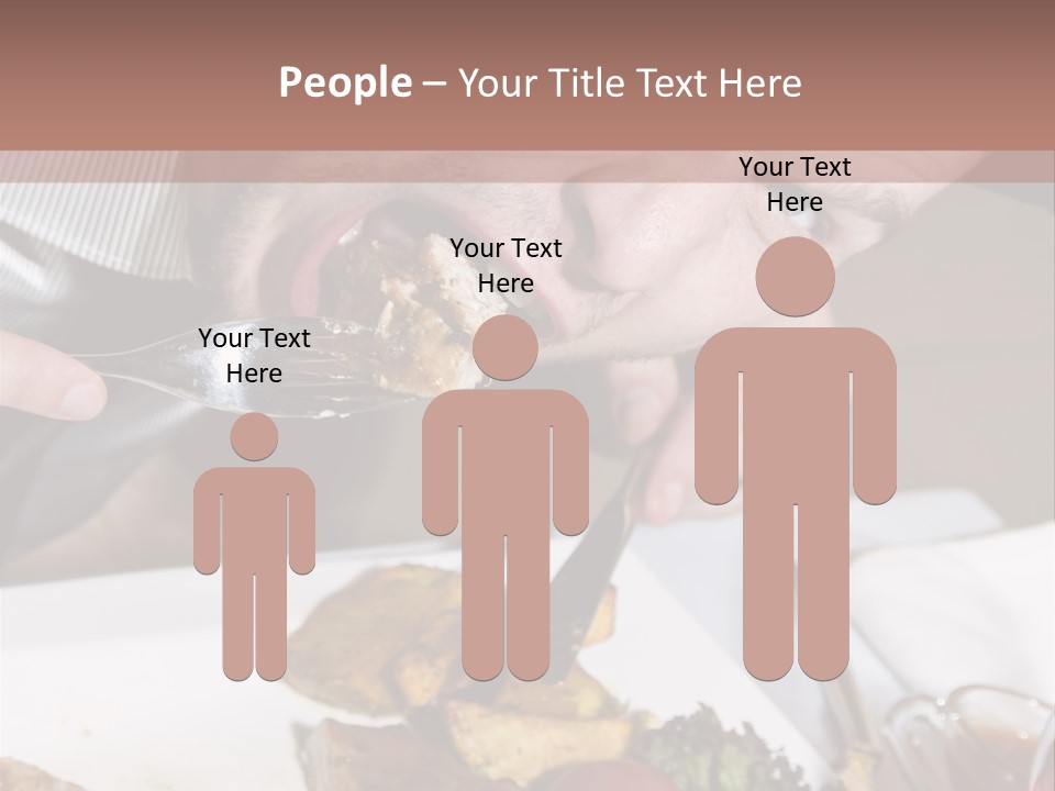 Gathering Objects Healthy PowerPoint Template