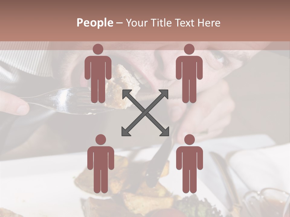 Gathering Objects Healthy PowerPoint Template