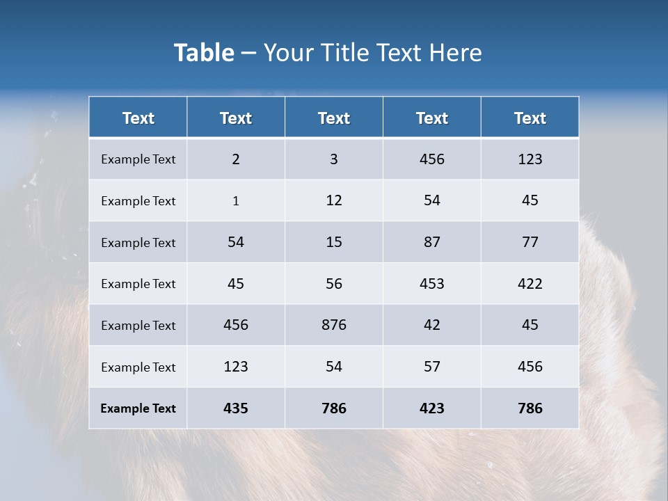 Beautiful Woman In Fur PowerPoint Template