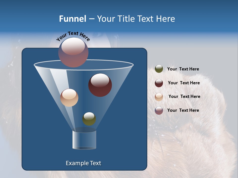 Beautiful Woman In Fur PowerPoint Template