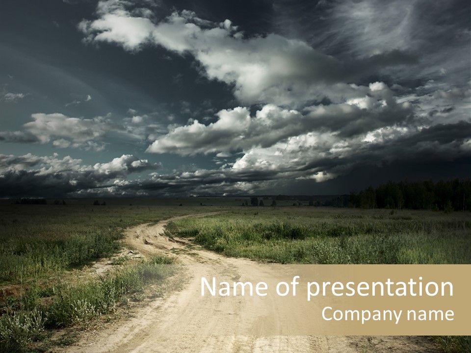 Storm Clouds PowerPoint Template