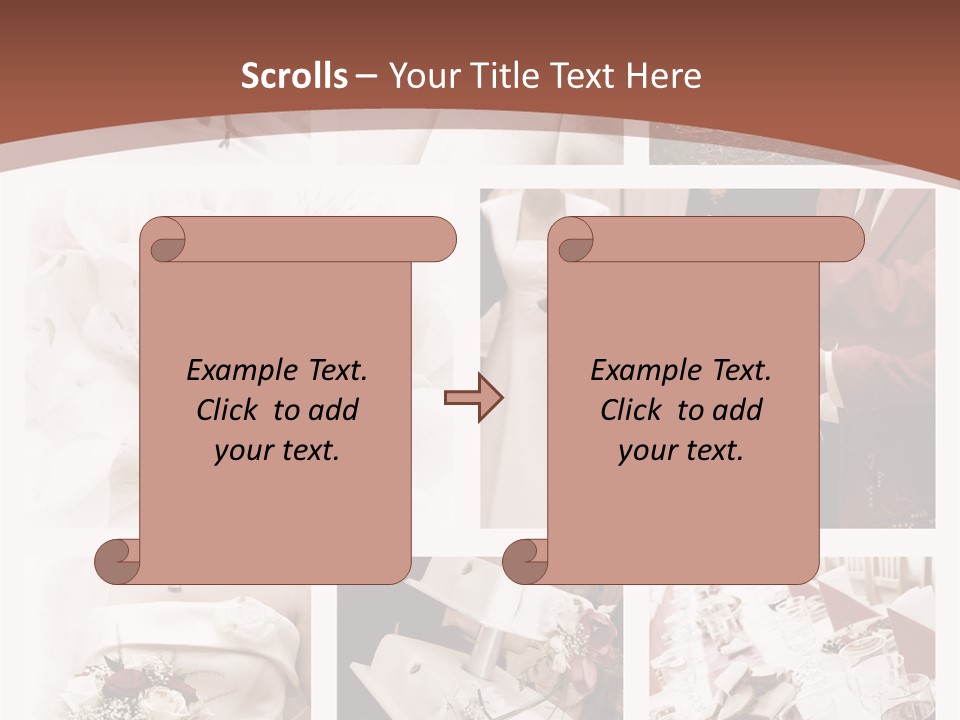 Champagne Veil Pearl PowerPoint Template