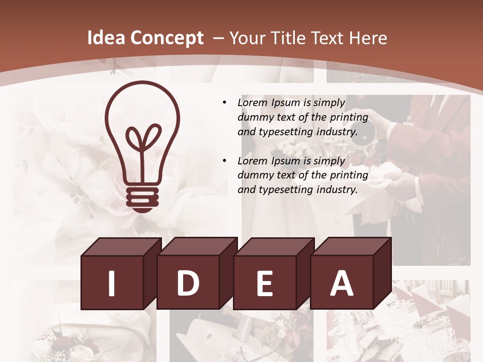 Champagne Veil Pearl PowerPoint Template