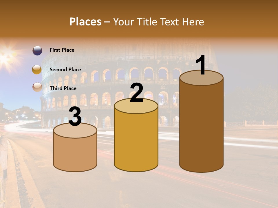 Rome By Night PowerPoint Template