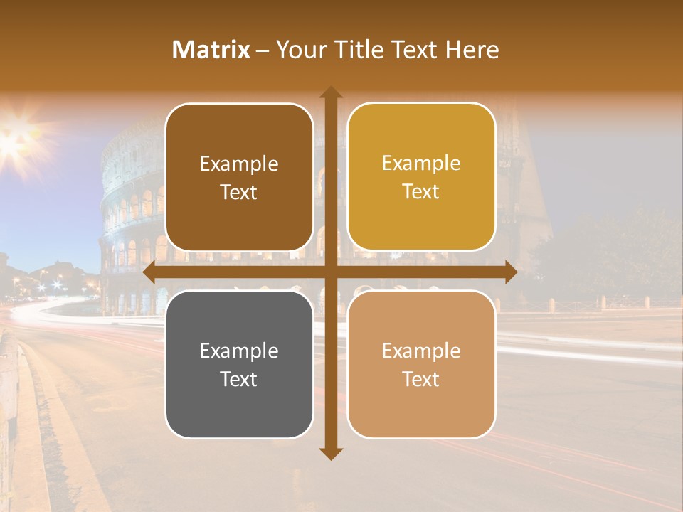 Rome By Night PowerPoint Template