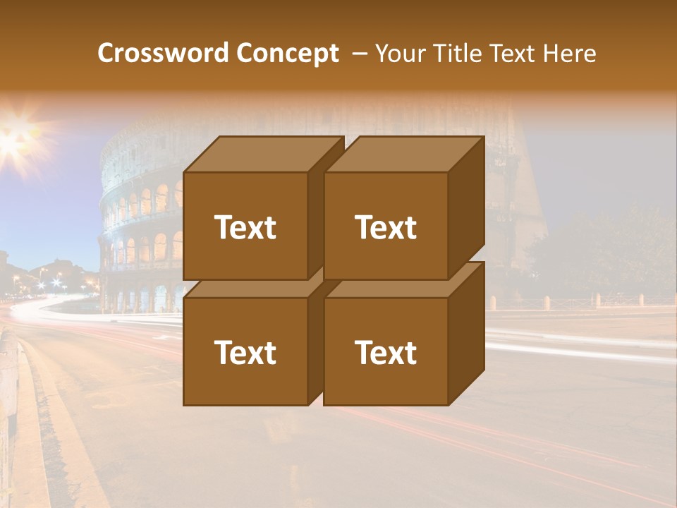 Rome By Night PowerPoint Template