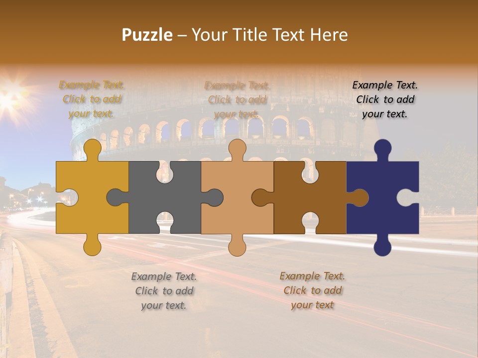 Rome By Night PowerPoint Template