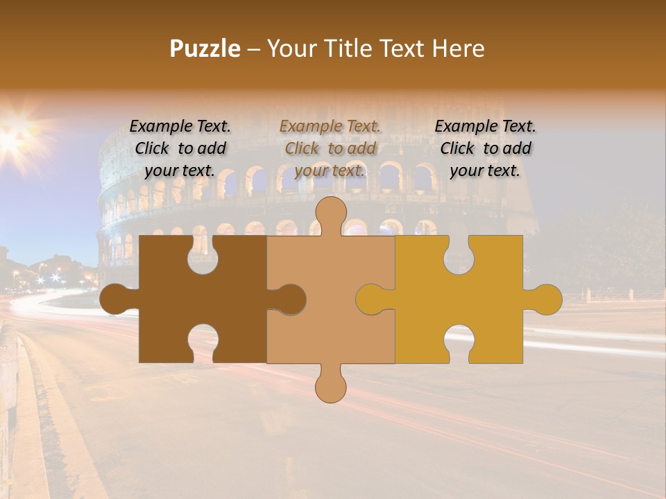 Rome By Night PowerPoint Template