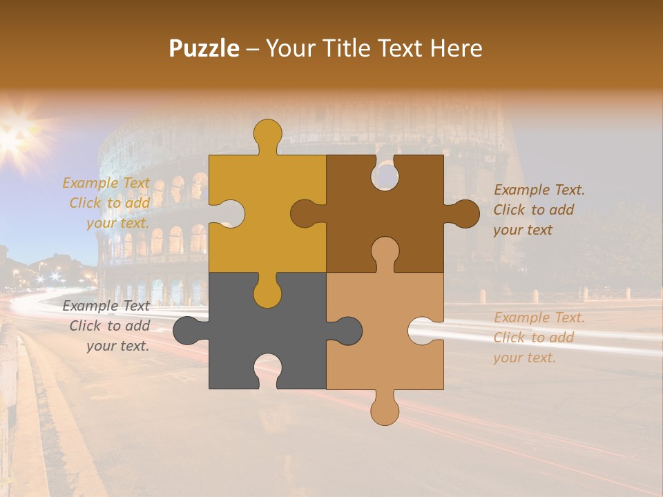 Rome By Night PowerPoint Template