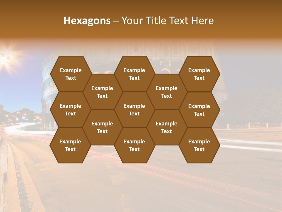 Rome By Night PowerPoint Template