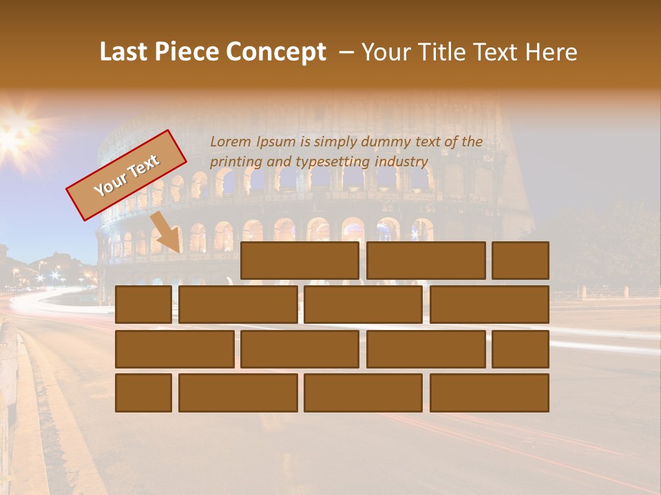 Rome By Night PowerPoint Template