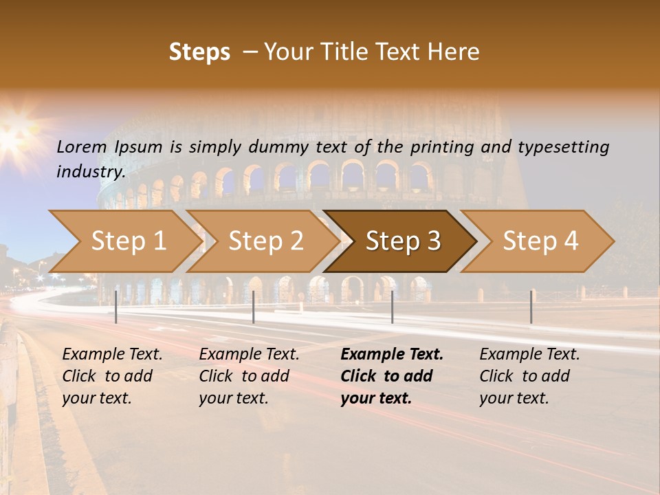 Rome By Night PowerPoint Template