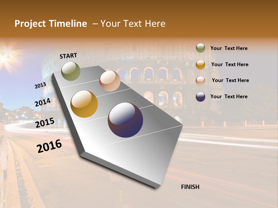 Rome By Night PowerPoint Template