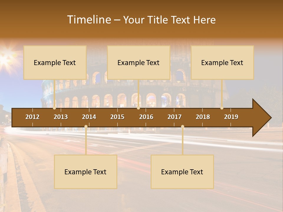 Rome By Night PowerPoint Template