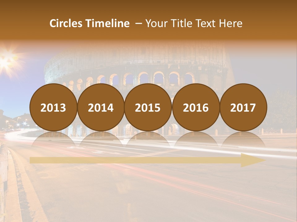 Rome By Night PowerPoint Template