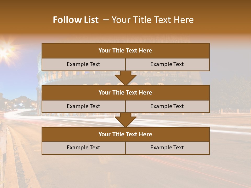 Rome By Night PowerPoint Template