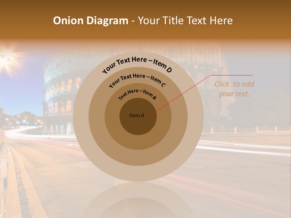 Rome By Night PowerPoint Template