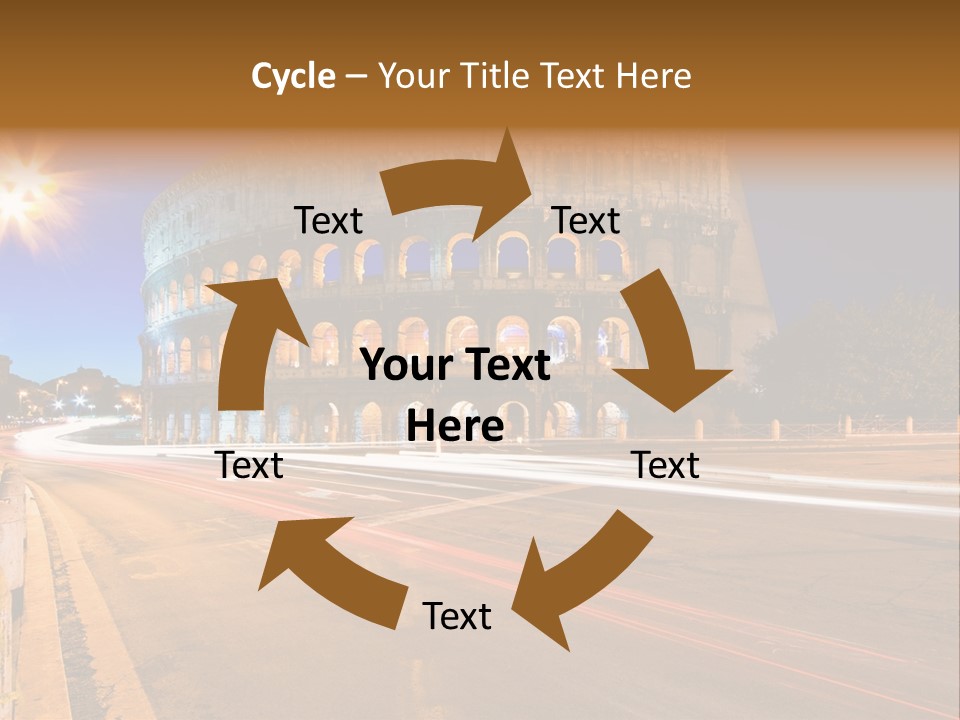 Rome By Night PowerPoint Template