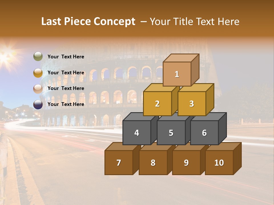 Rome By Night PowerPoint Template