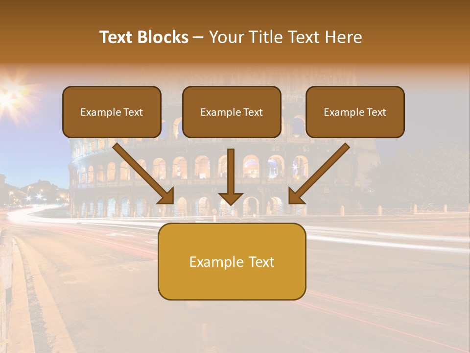 Rome By Night PowerPoint Template