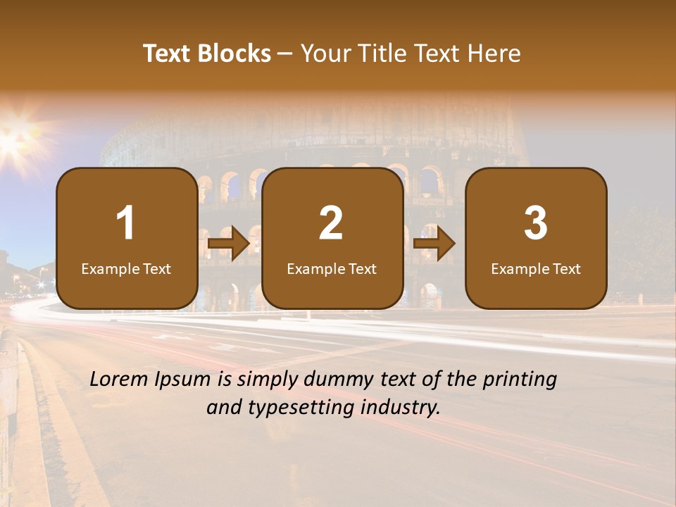 Rome By Night PowerPoint Template