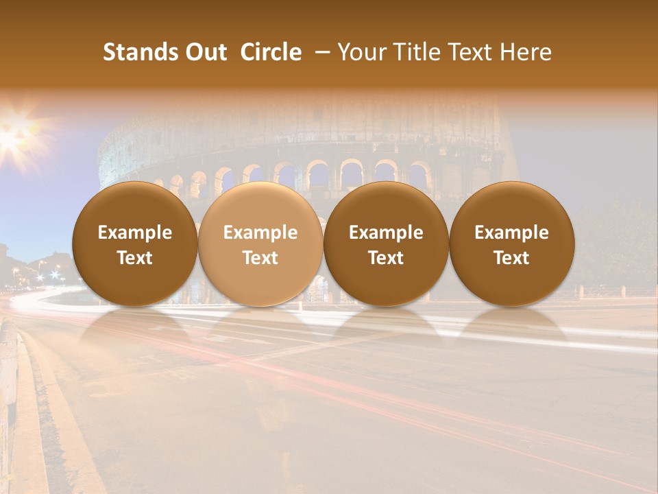 Rome By Night PowerPoint Template