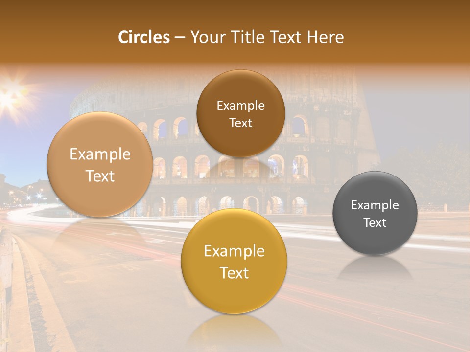 Rome By Night PowerPoint Template