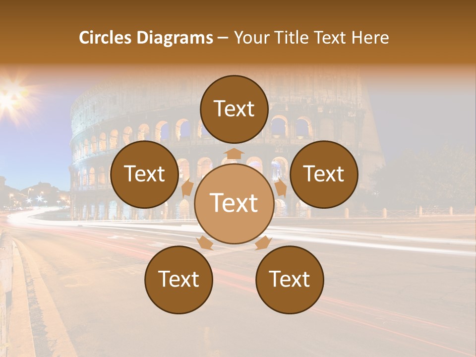 Rome By Night PowerPoint Template