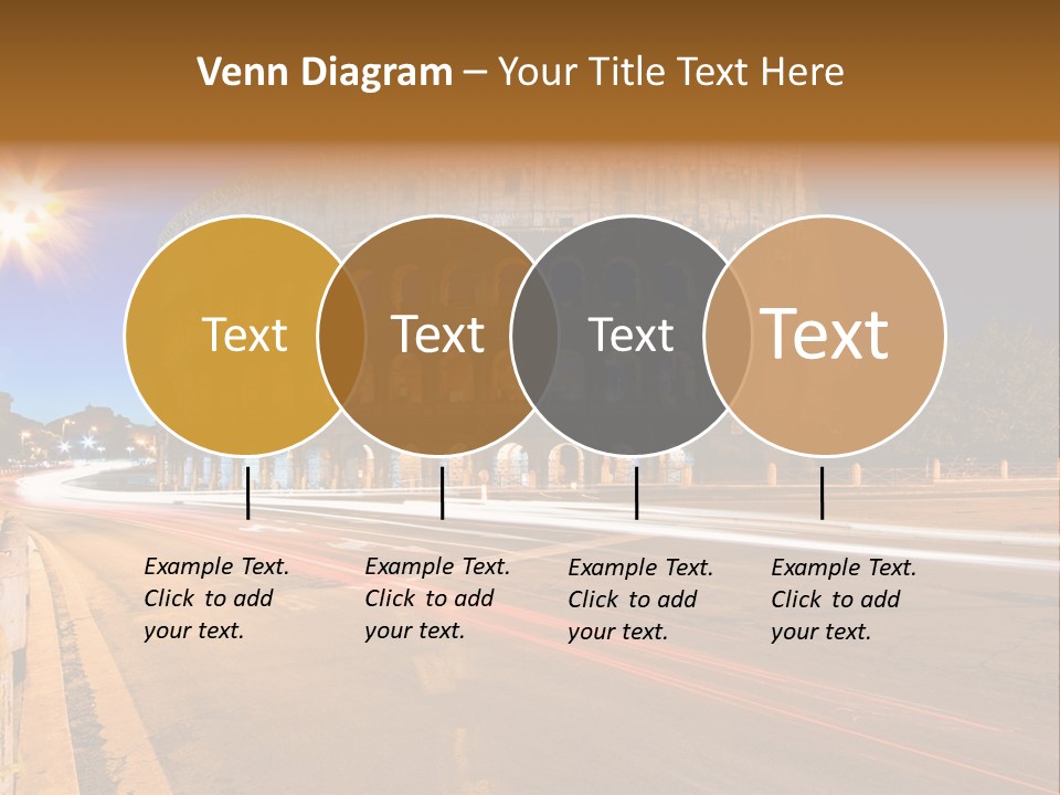 Rome By Night PowerPoint Template