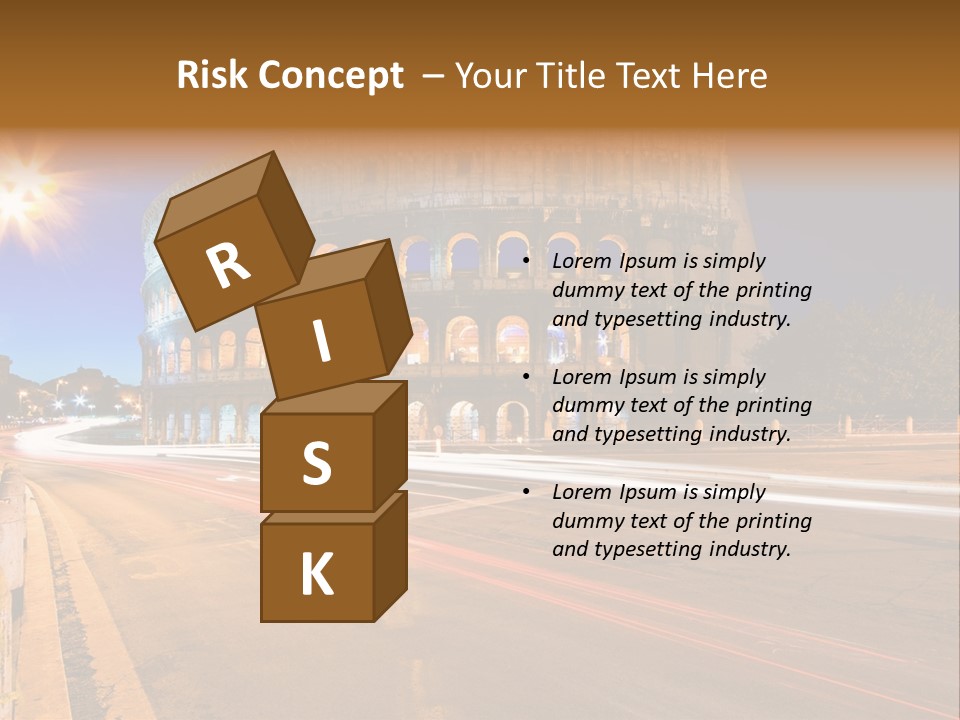 Rome By Night PowerPoint Template