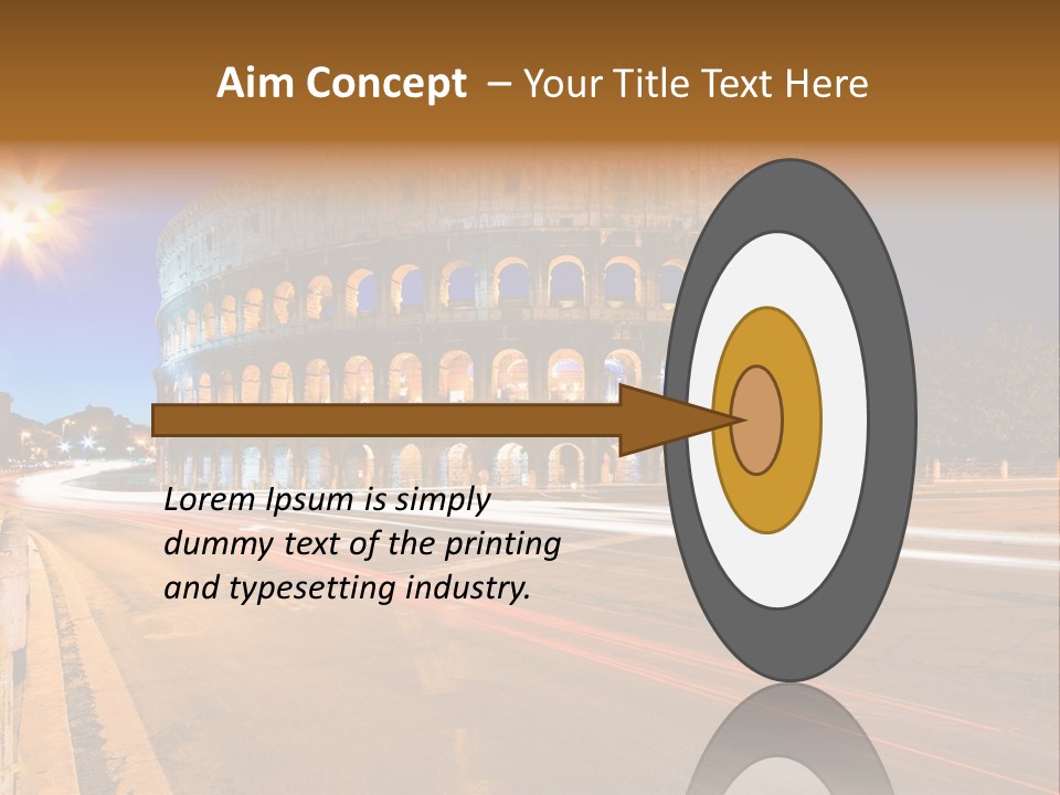 Rome By Night PowerPoint Template
