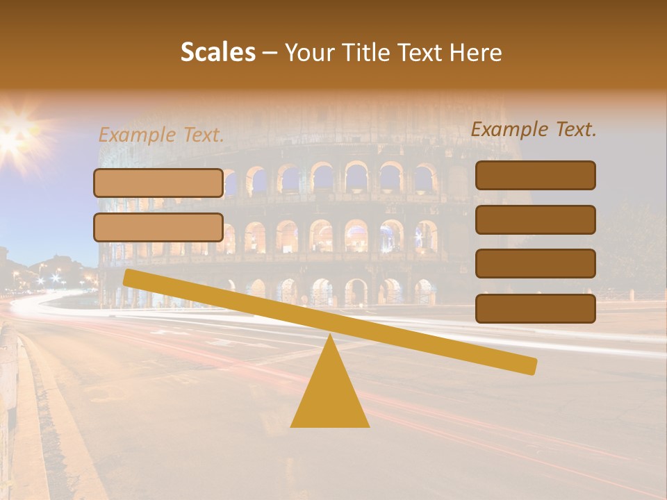 Rome By Night PowerPoint Template