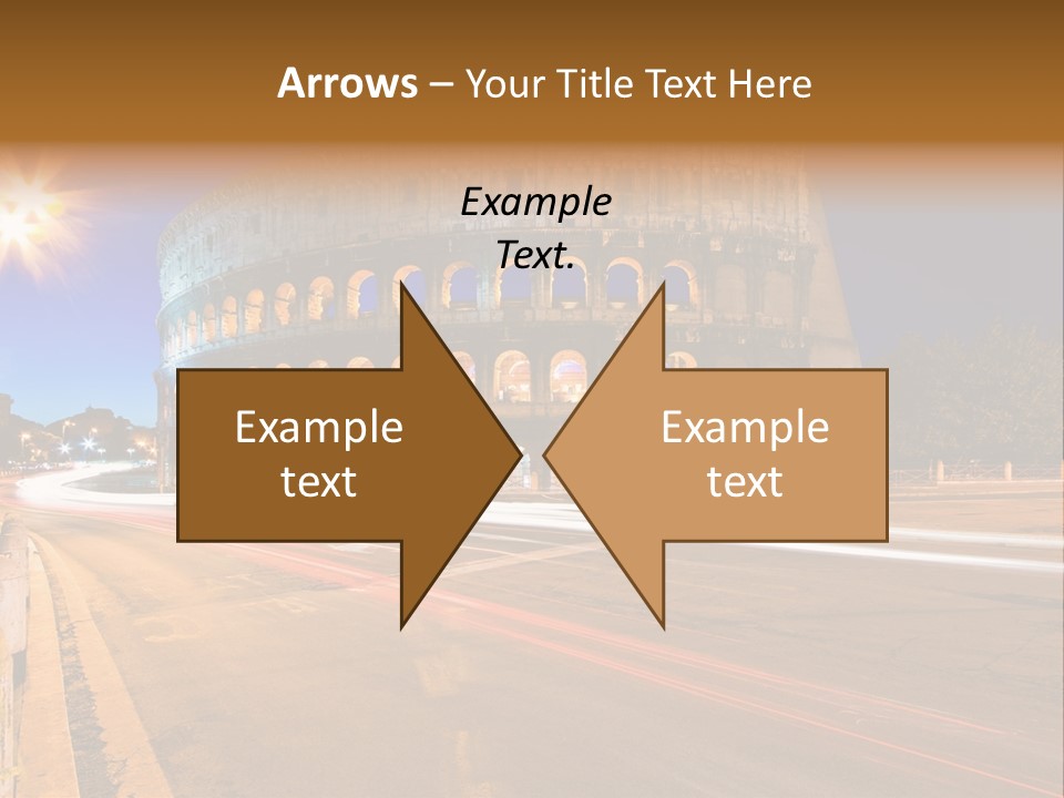 Rome By Night PowerPoint Template