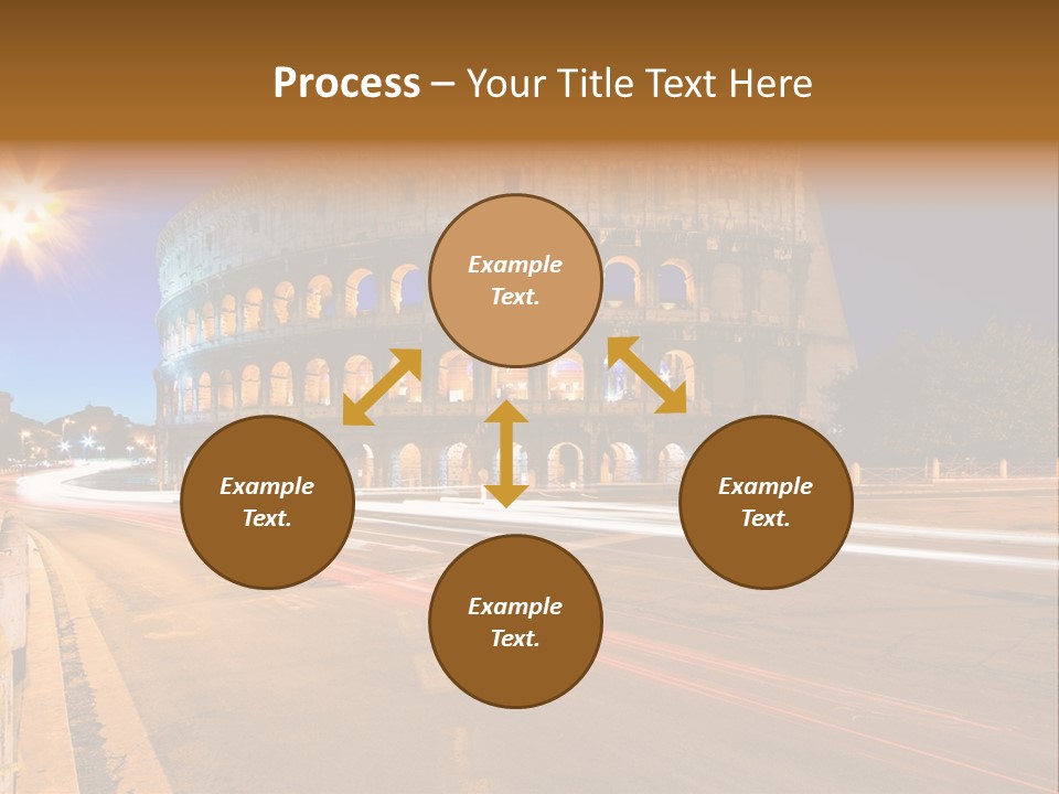 Rome By Night PowerPoint Template