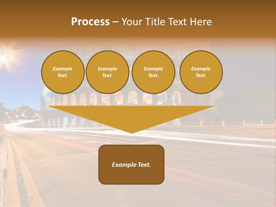 Rome By Night PowerPoint Template