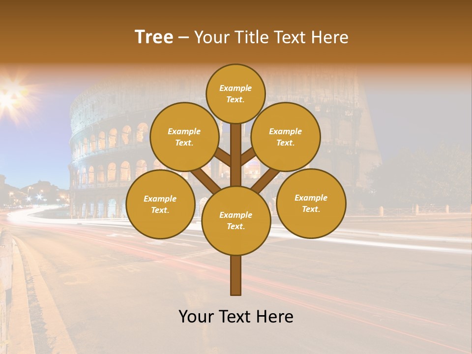 Rome By Night PowerPoint Template