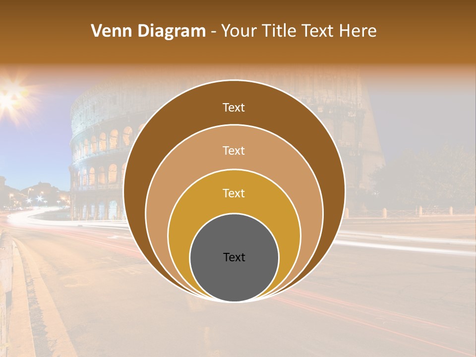 Rome By Night PowerPoint Template