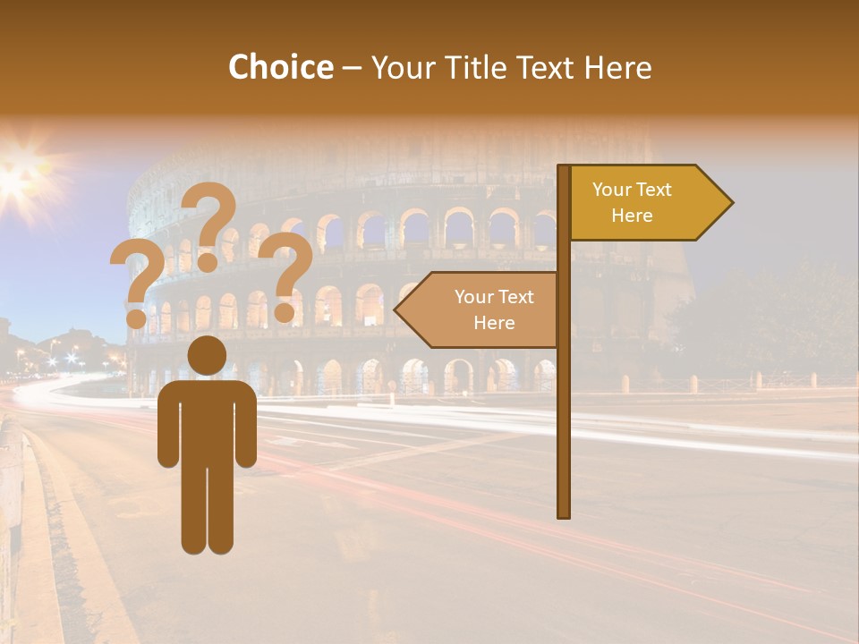 Rome By Night PowerPoint Template