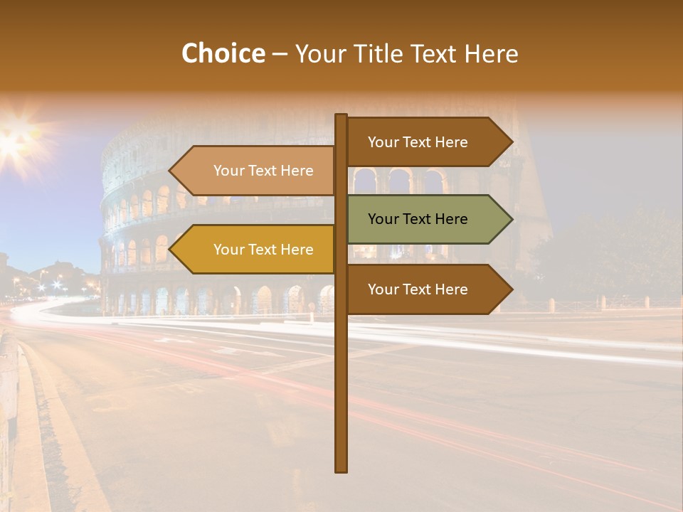 Rome By Night PowerPoint Template