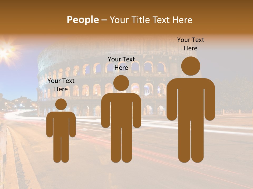 Rome By Night PowerPoint Template