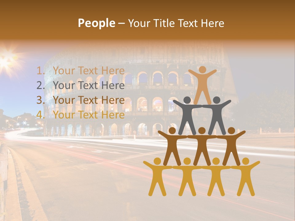 Rome By Night PowerPoint Template