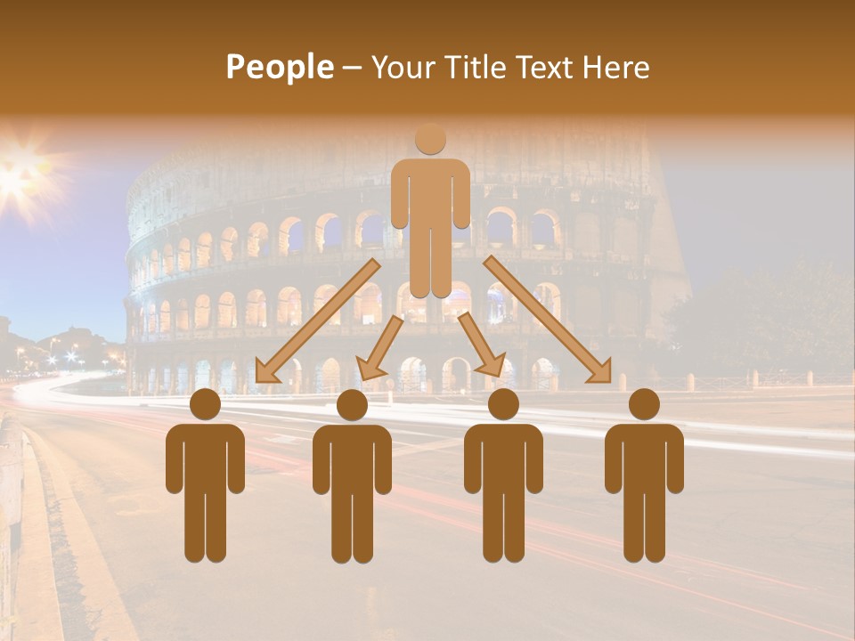 Rome By Night PowerPoint Template