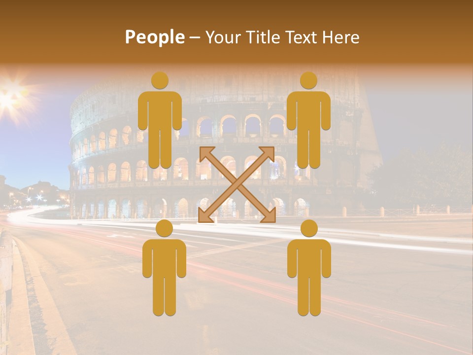 Rome By Night PowerPoint Template
