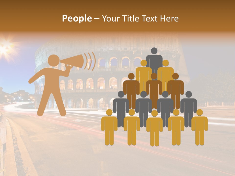 Rome By Night PowerPoint Template