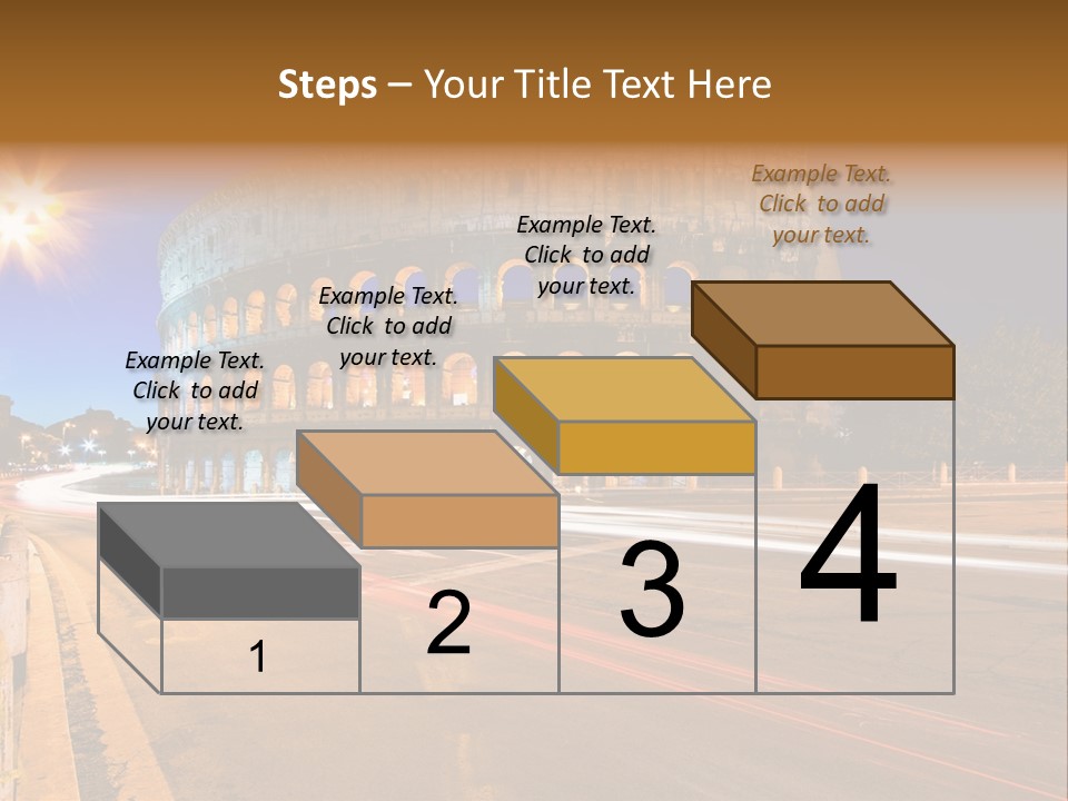 Rome By Night PowerPoint Template