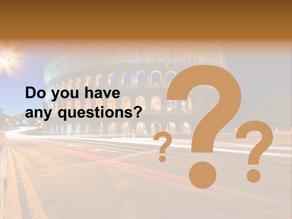 Rome By Night PowerPoint Template