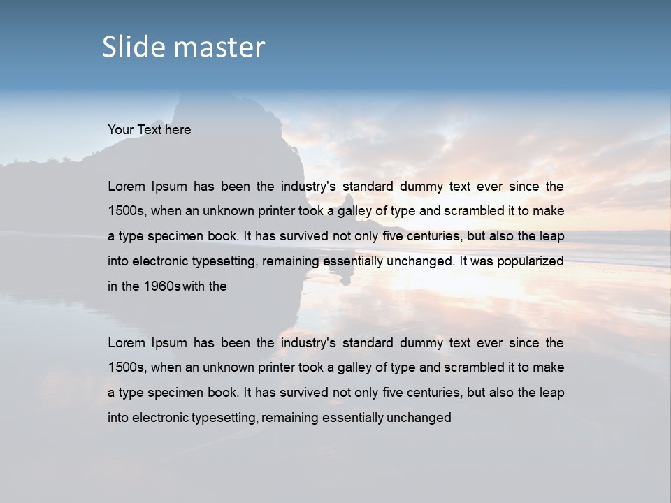 Piha Beach PowerPoint Template