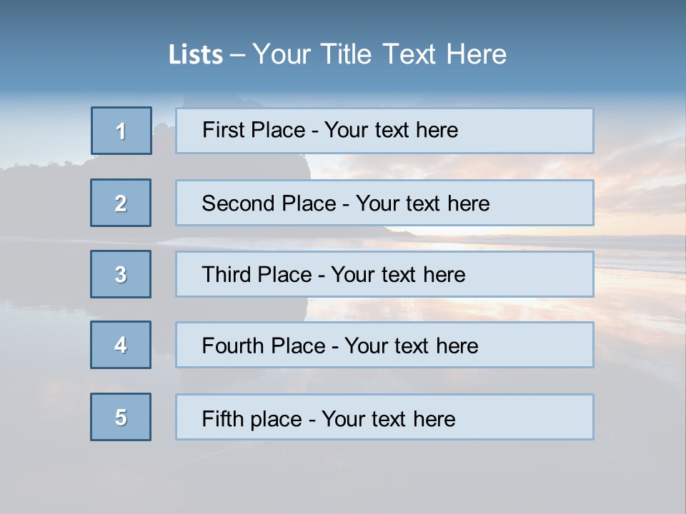 Piha Beach PowerPoint Template
