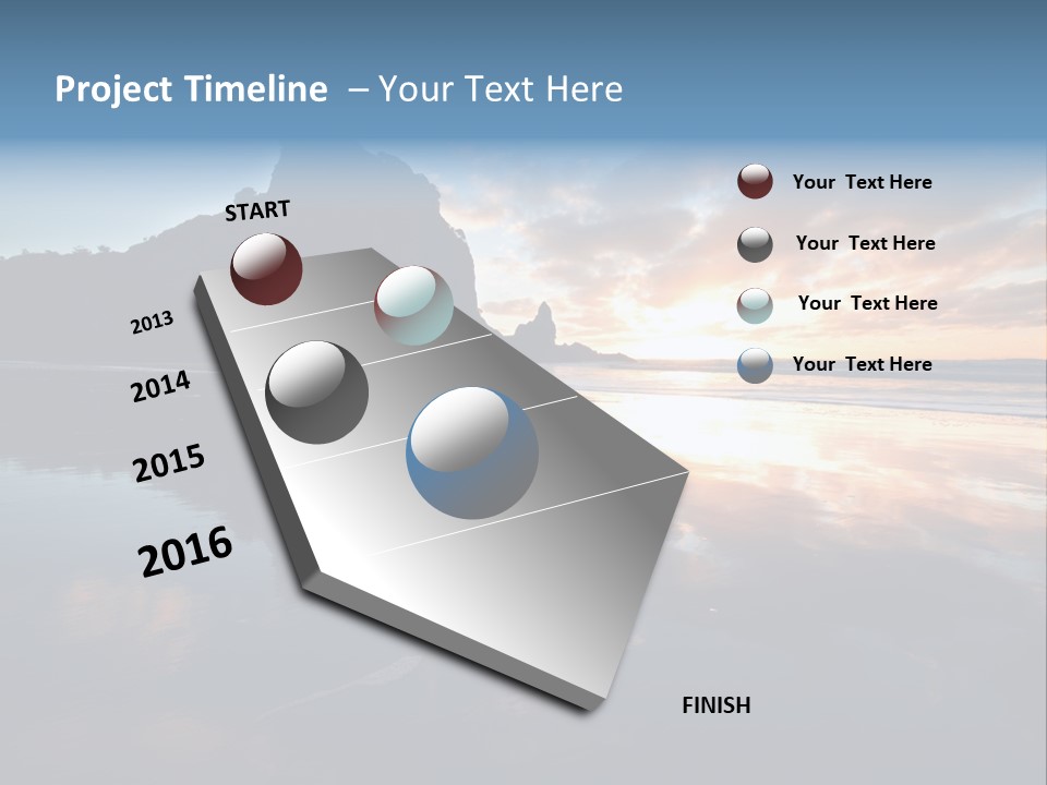 Piha Beach PowerPoint Template