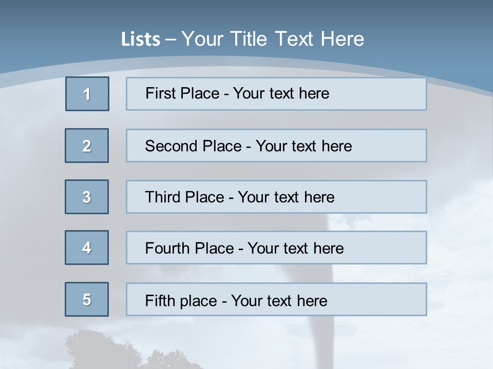 Fast Tornadoes PowerPoint Template